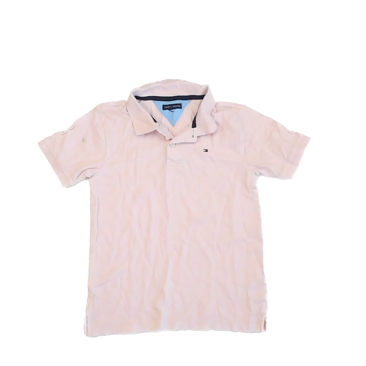 Tommy Hilfiger Boys Light Pink Polo Shirt Size: 8* Light Pink
