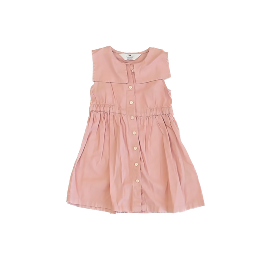 H&M Girls Light Pink Dress Size: 2T Light Pink
