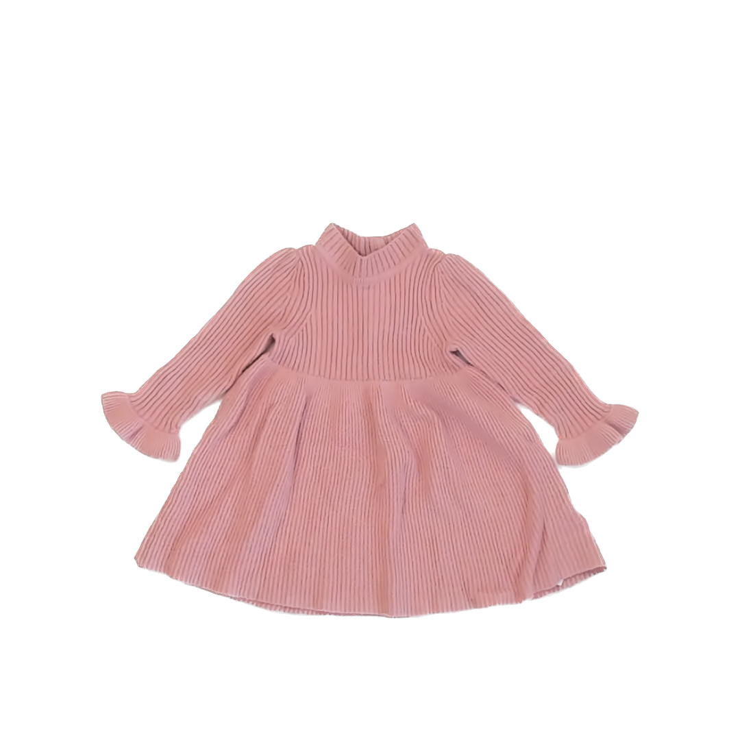 Gap Girls Light Pink Sweater Dress Size: 6-12 Months Light Pink