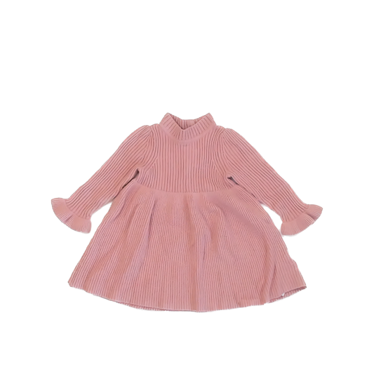 Gap Girls Light Pink Sweater Dress Size: 6-12 Months Light Pink
