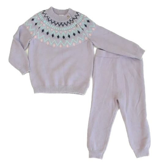 Cat & Jack Girls Light Purple Apparel Sets Size: 18 Months Light Purple