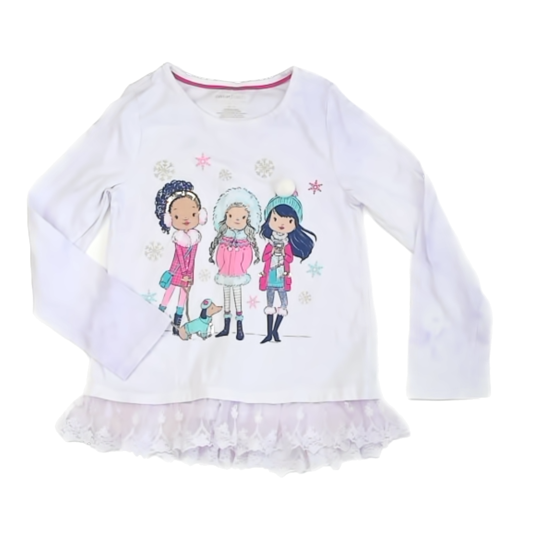 Cynthia Rowley Girls Light Purple Long Sleeve T-Shirt Size: 10-12 Years Light Purple