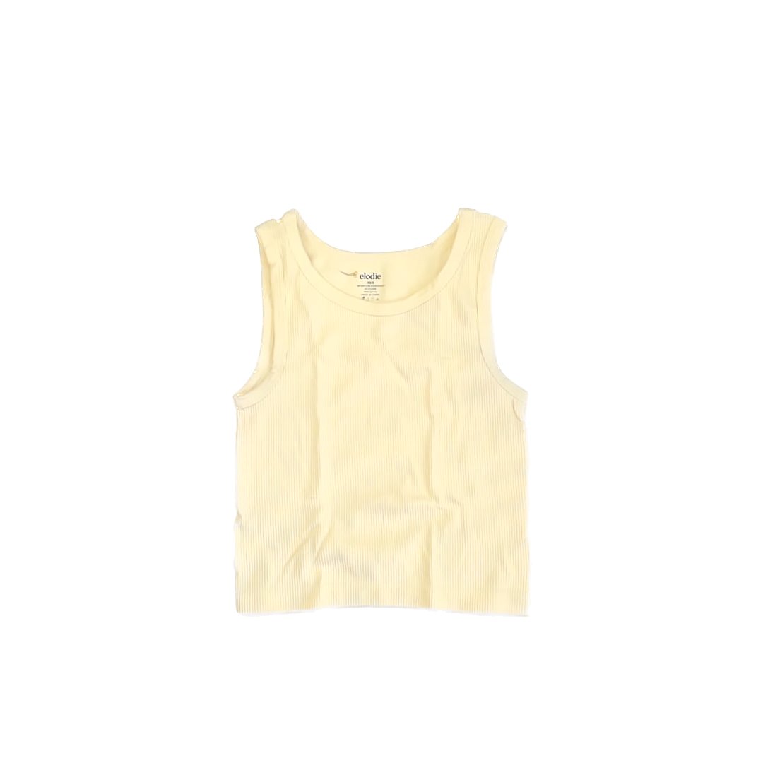 Elodie Girls Light Yellow Tank Top Size: XS/S Light Yellow