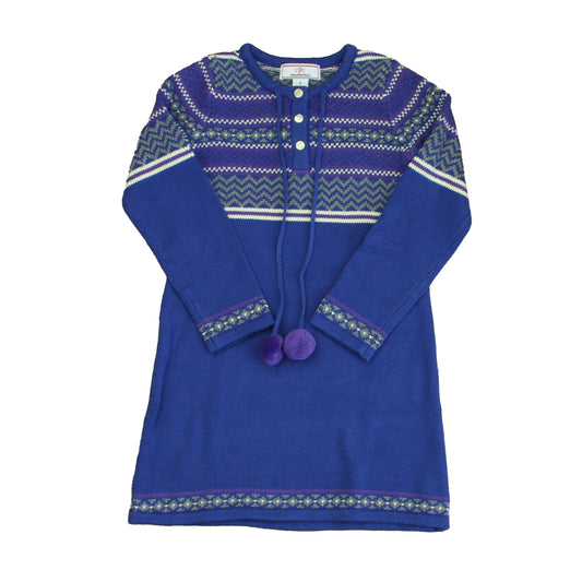 Classic Prep Girls Lilac Sweater Dress Size: 6-14 Years Lilac