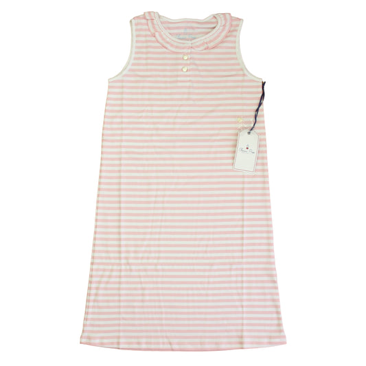 Classic Prep Girls Lilly's Pink | Bright White Dress Size: 6-14 Years