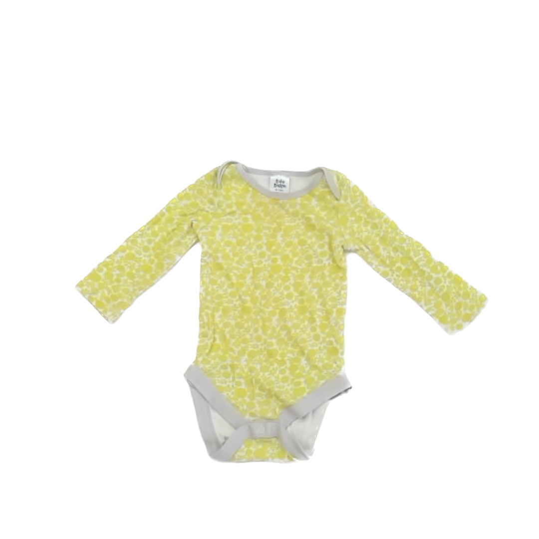 Baby Boden Girls Lime Green Floral Onesie Size: 6-12 Months Lime Green Floral