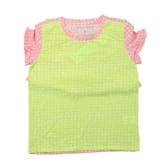 Rockets Of Awesome Girls Lime Green | Pink Apparel Sets Size: 10 Years