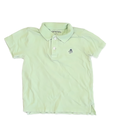 Crewcuts Boys Lime Green Polo Shirt Size: XS (4-5T) Lime Green