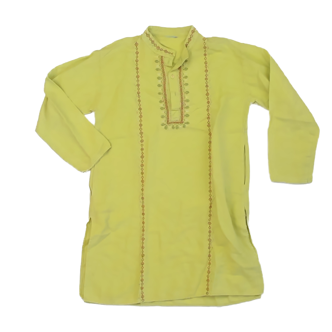 Unknown Unisex Lime Long Sleeve Shirt Size: 6-8 Years * Lime