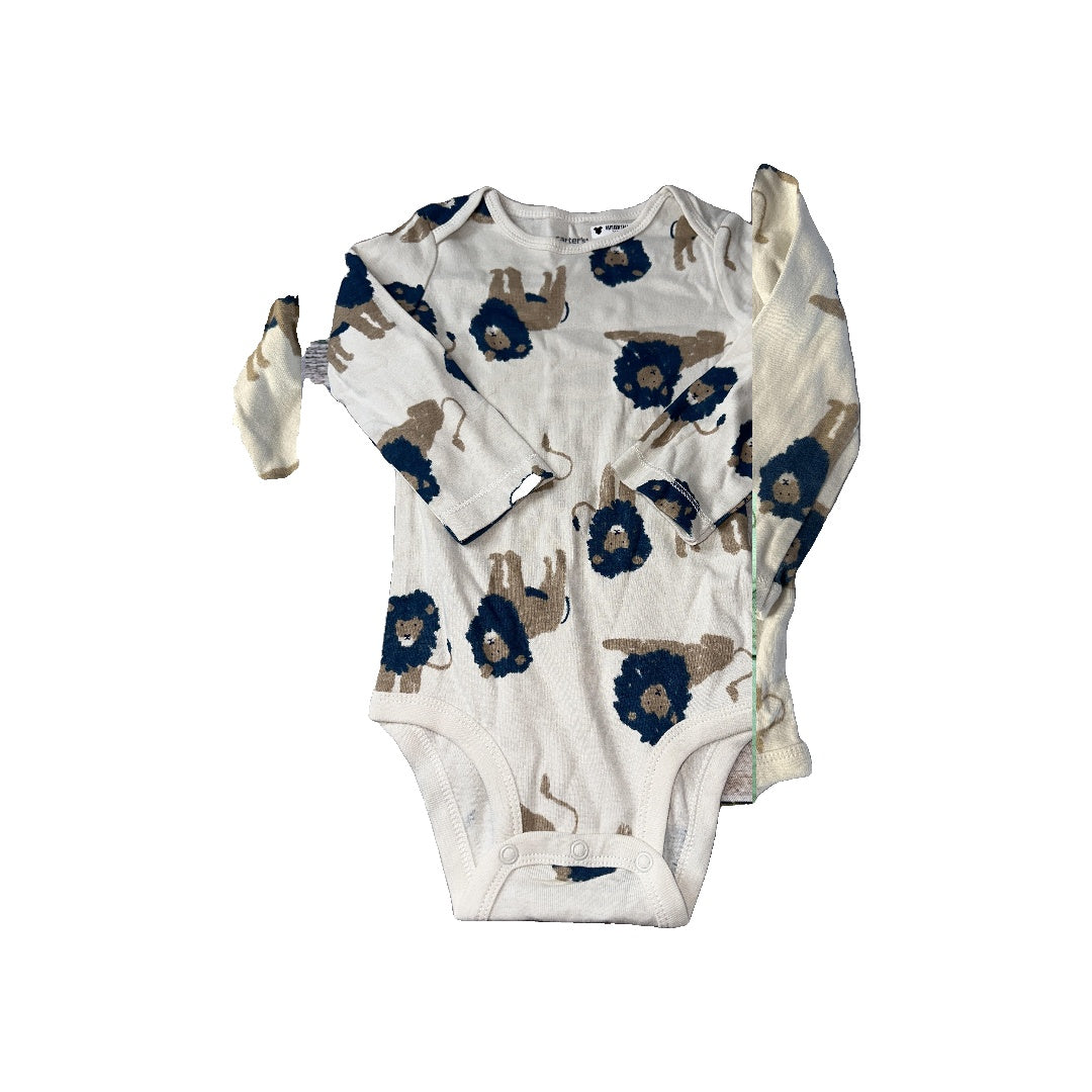 Carters Boys lions Onesie Size: 18 months lions