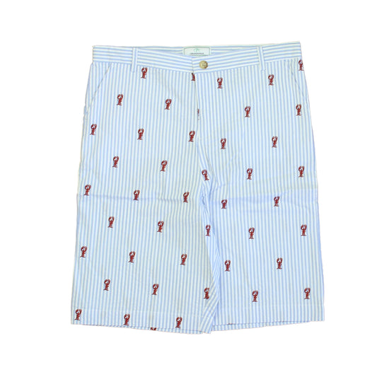 Classic Prep Boys Lobsters on Blue Stripe Shorts Size: 6-14 Years Lobsters on Blue Stripe