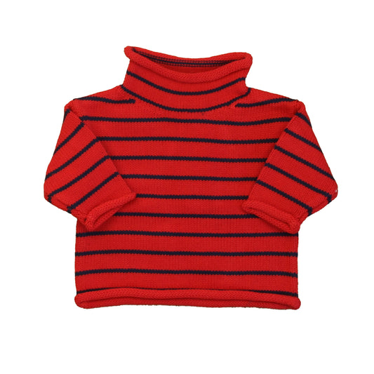 Classic Prep Boys Lollipop | Medieval Blue Stripe Sweater Size: 6-9 Months Lollipop | Medieval Blue Stripe