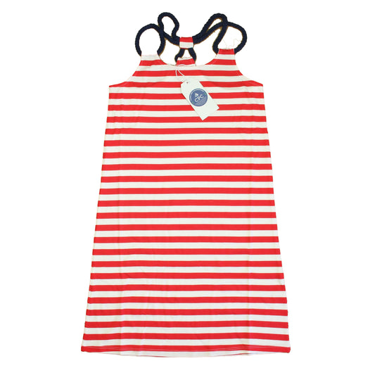 Classic Prep Girls Lollipop Red | White Dress Size: 6-14 Years