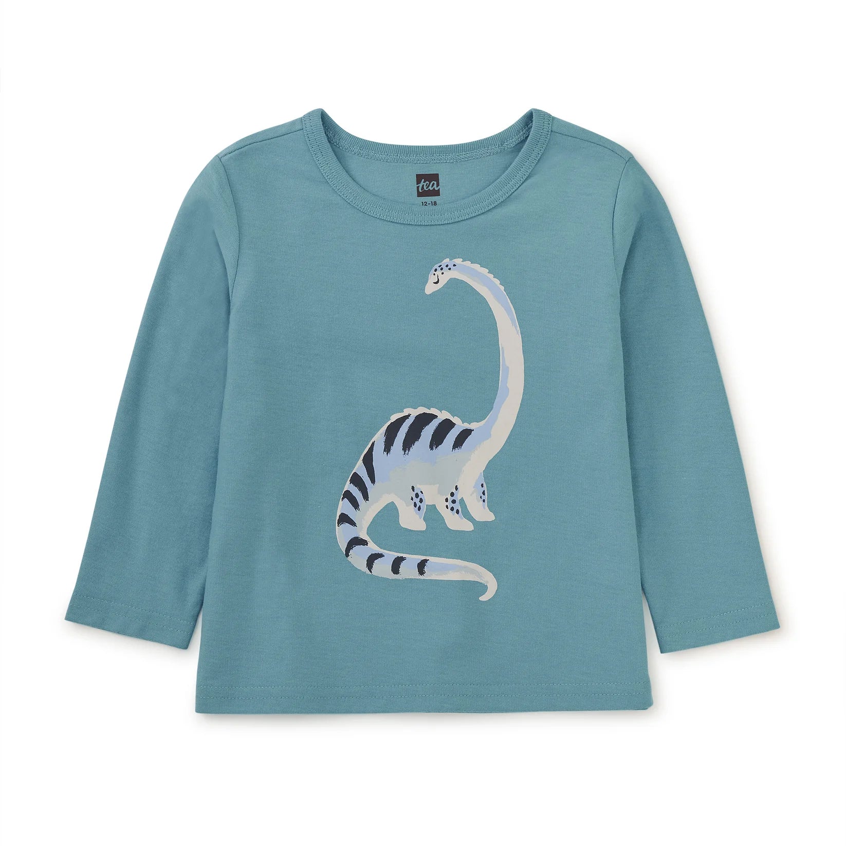 Tea Collection Boys Long Neck Dino T-Shirt Size: 6-9 Months Long Neck Dino
