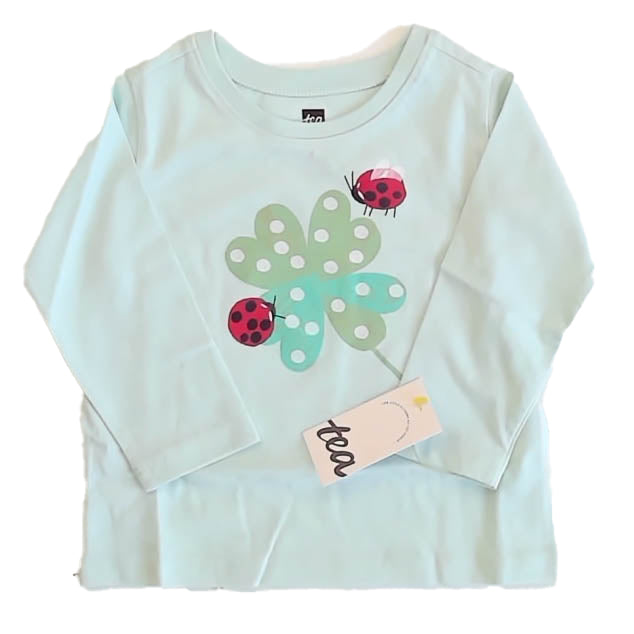 Tea Collection Girls Lucky Ladybug Long Sleeve T-Shirt Size: 9-12 Months Lucky Ladybug