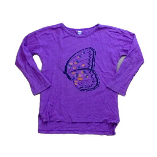 Tea Collection Girls Magenta | Butterfly Long Sleeve Tops Size: 5T Magenta | Butterfly