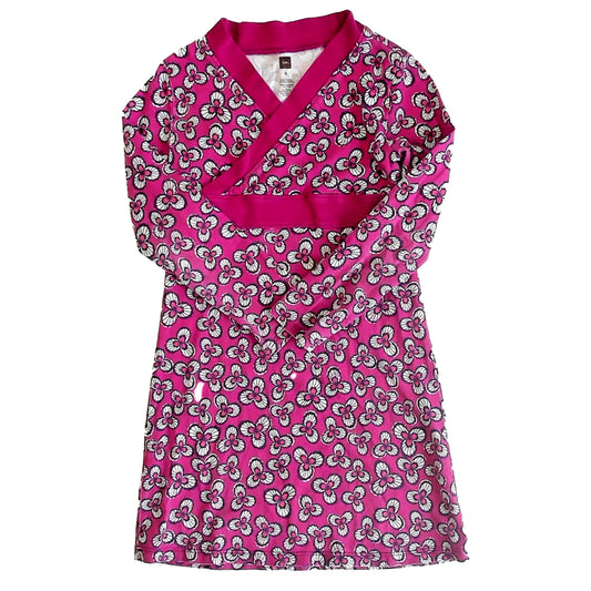 Tea Girls Magenta Floral Dress Size: 5T Magenta Floral