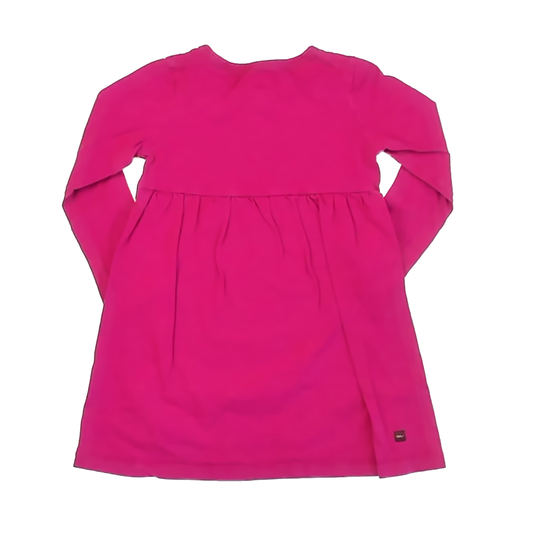 Tea Collection Girls Magenta | Long Sleeve Dress Size: 4T Magenta | Long Sleeve