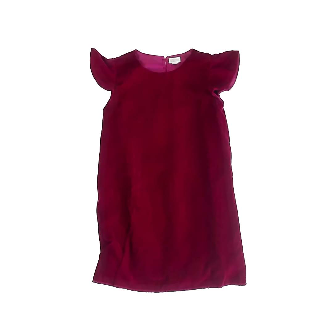 Gymboree Girls Magenta Velvet Special Occasion Dress Size: 4T Magenta Velvet