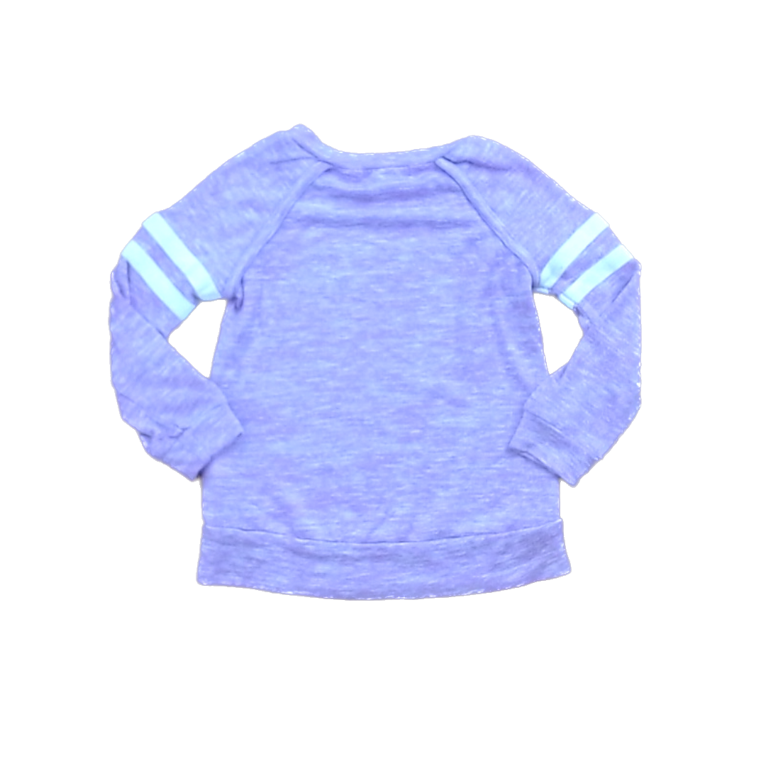 Rockets Of Awesome Girls Magenta | White Arm Stripes Long Sleeve T-Shirt Size: 3T Magenta | White Arm Stripes