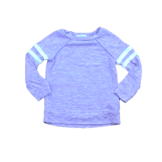 Rockets Of Awesome Girls Magenta | White Arm Stripes Long Sleeve T-Shirt Size: 3T Magenta | White Arm Stripes