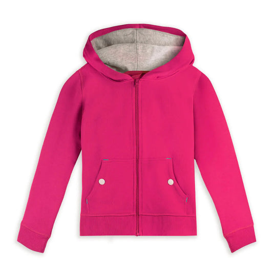 Mightly Girls Magenta Hoodie Size: 6-14 Years