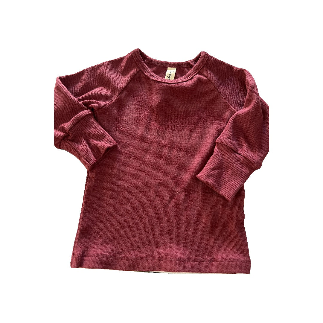 BabySprouts co Girls Magenta Long Sleeve Shirt Size: 3-6 months Magenta