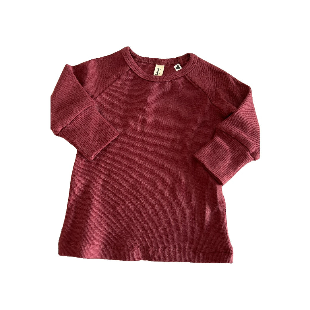 BabySprouts co Unisex Magenta Long Sleeve Shirt Size: 0-3 months Magenta