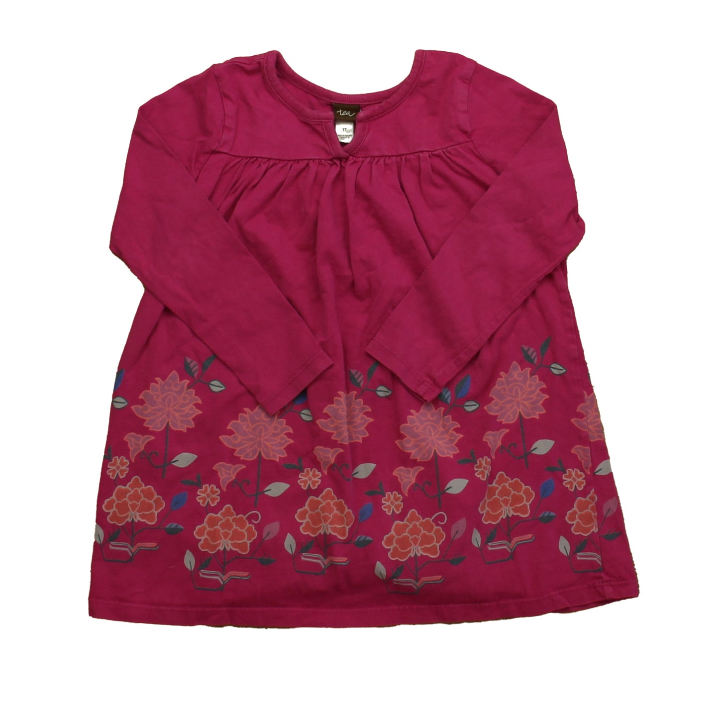 Tea Girls Magenta Dress Size: 3T