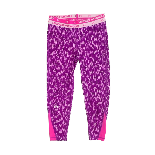 Under Armour Girls Magenta Athletic Pants Size: YL 14-16 Years Magenta