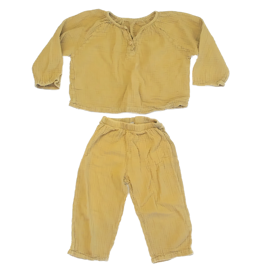 Unknown Girls Maize Apparel Sets Size: 3-4T Maize