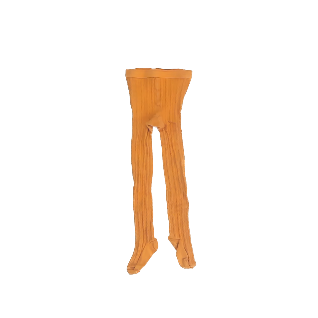 Hanna Andersson Girls Marigold Tights Size: 3-4T Marigold
