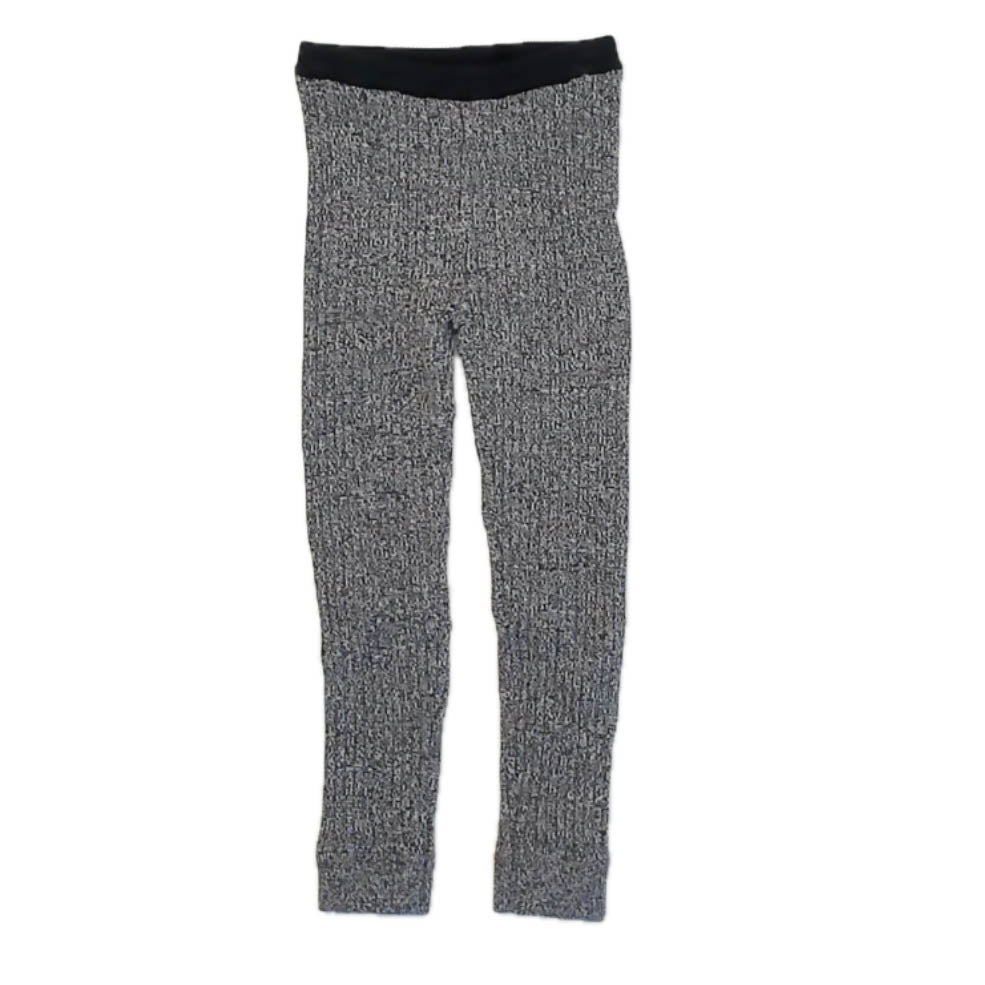 Tea Collection Girls Marled Black Leggings Size: 5T Marled Black