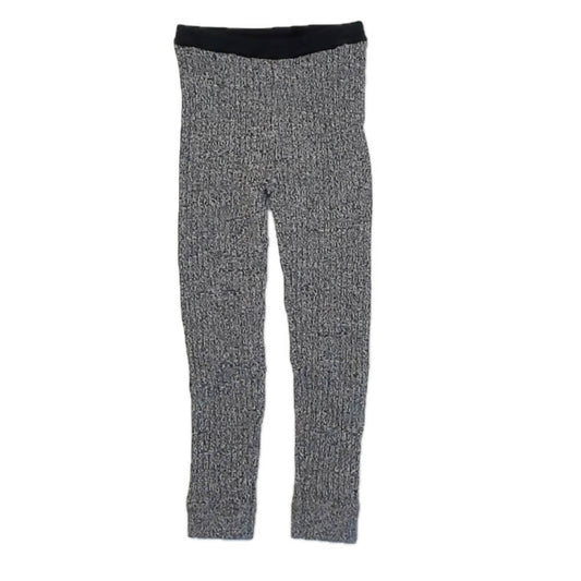 Tea Collection Girls Marled Black Leggings Size: 5T Marled Black