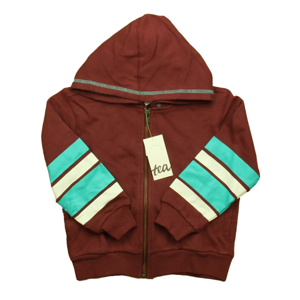 Tea Unisex Maroon | Blue Hoodie Size: 2T