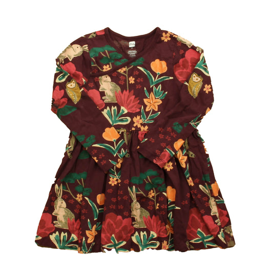 Tea Collection Girls Maroon Bunny Dress Size: 4T Maroon Bunny