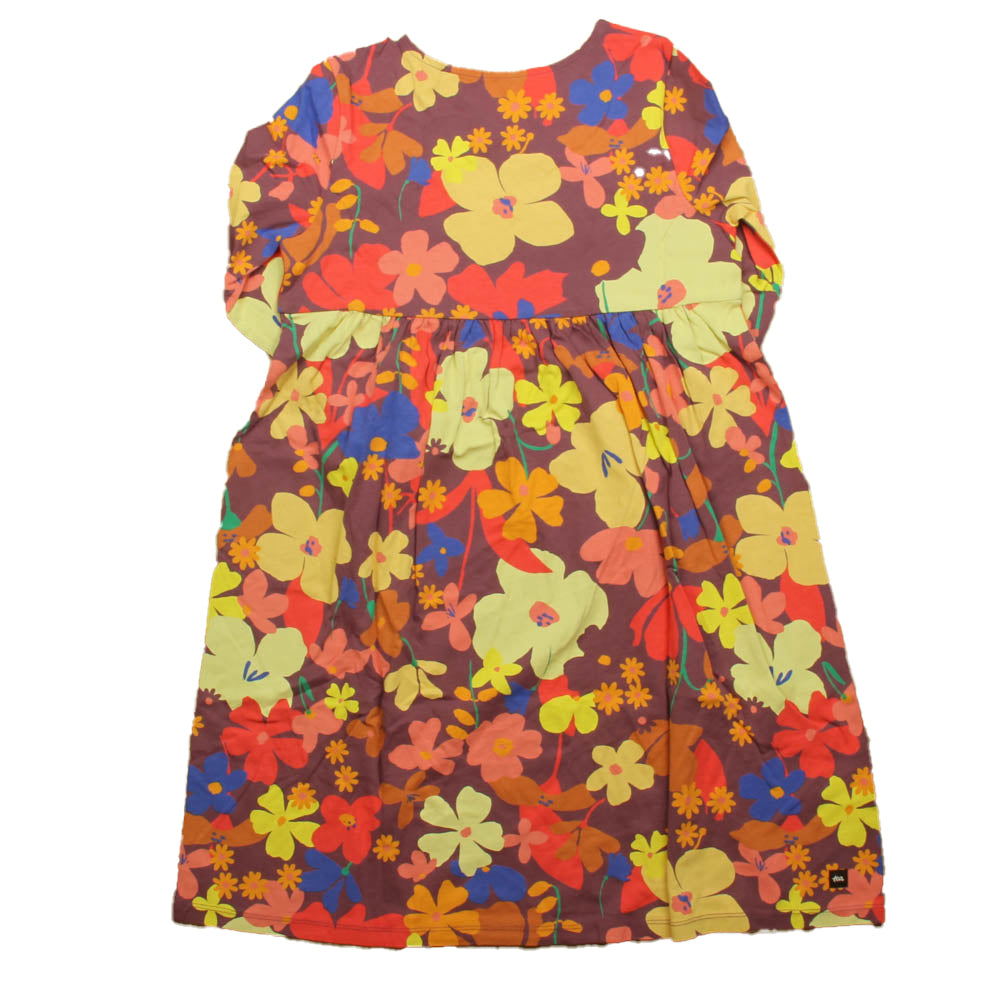 Tea Girls Maroon Floral Dress Size: 12 Years