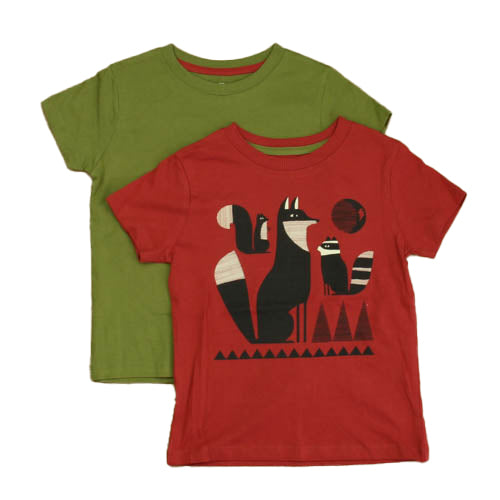 Mightly Boys Maroon | Green T-Shirt Size: 2-5T