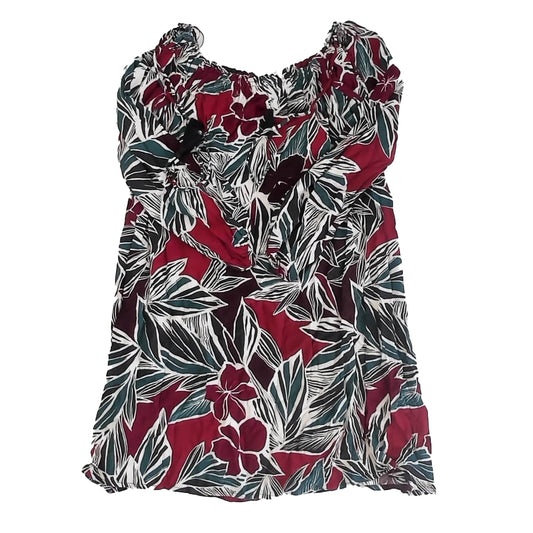Lush Girls Maroon | Green Dress Size: Womens S Maroon | Green