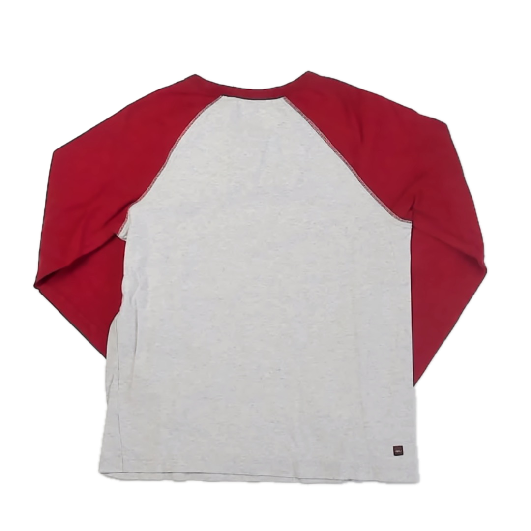 Tea Collection Boys Maroon | Oatmeal Jeep Long Sleeve T-Shirt Size: 14 Years Maroon | Oatmeal Jeep