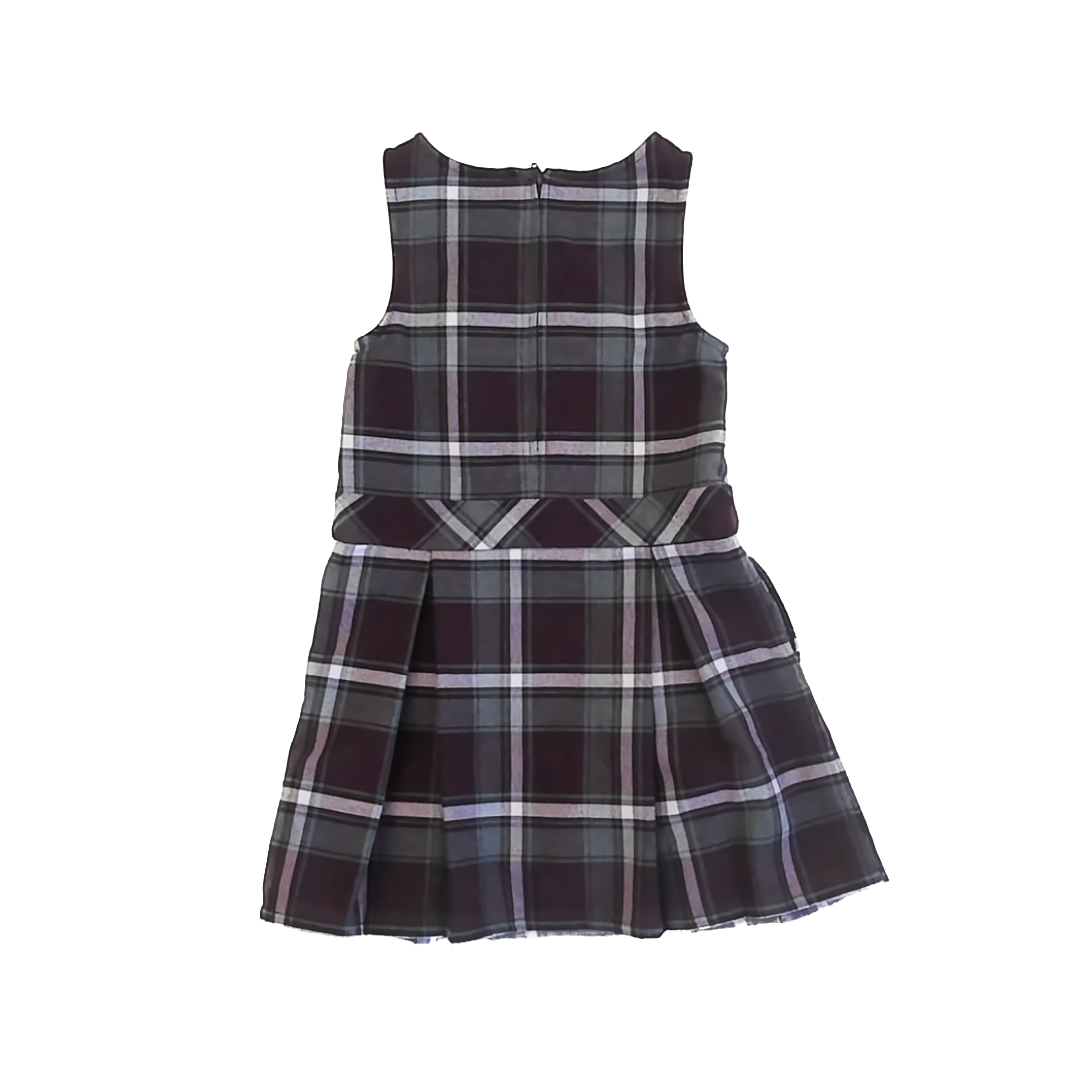 French Toast Girls Maroon Plaid Jumper Size: 5T Maroon Plaid