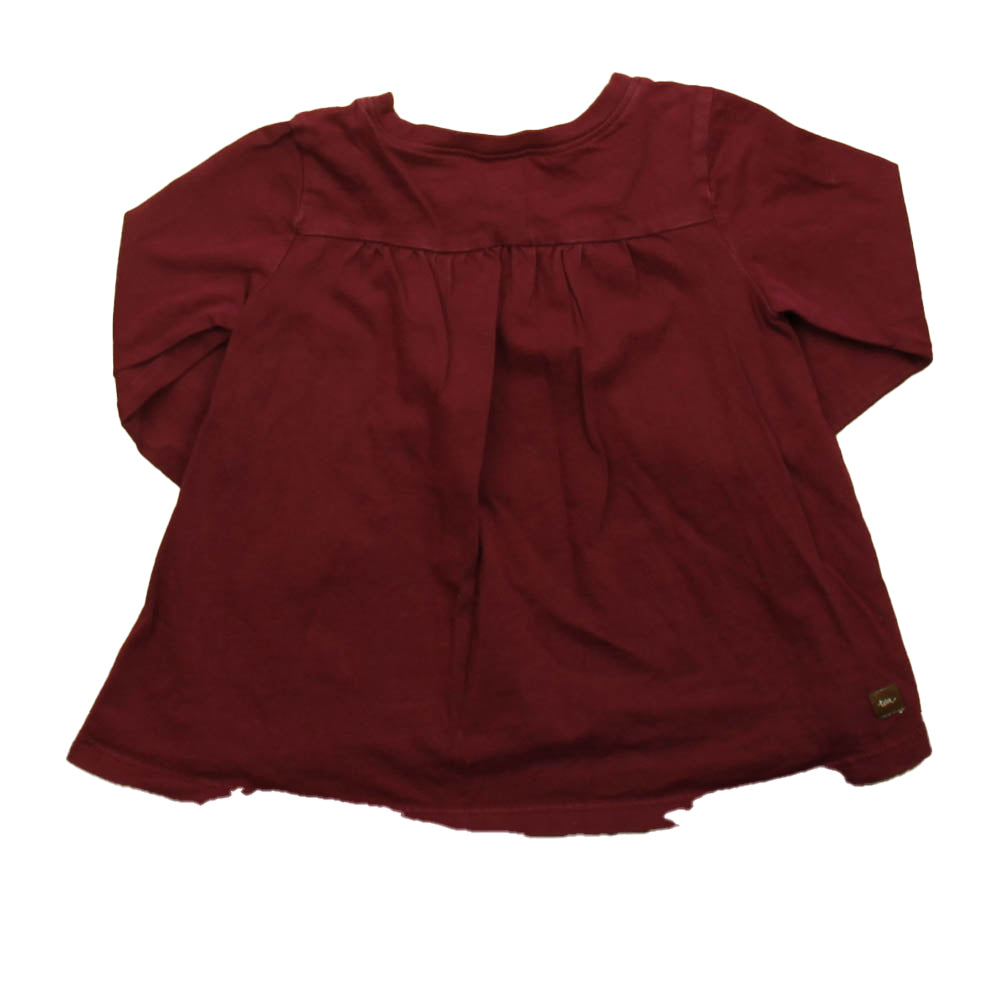Tea Girls Maroon Tiger Long Sleeve T-Shirt Size: 2T Maroon Tiger