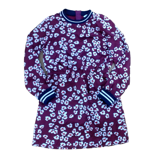 Rockets Of Awesome Girls Maroon | White Flowers Dress Size: 4T - 7 Years Maroon | White Flowers