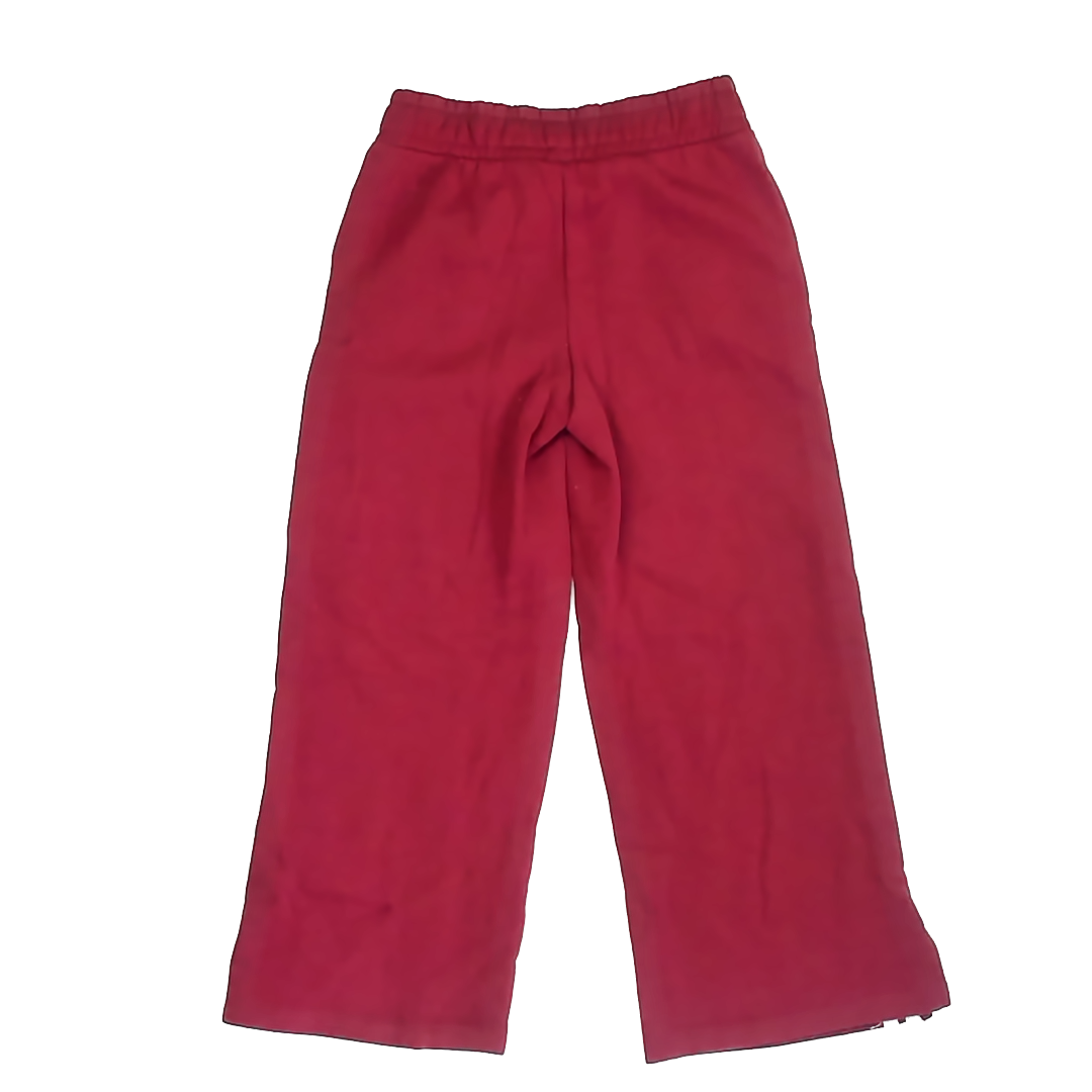 Fab Kids Girls Maroon Casual Pants Size: 6-7 Years Maroon