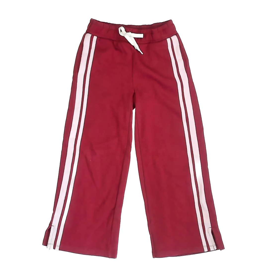 Fab Kids Girls Maroon Casual Pants Size: 6-7 Years Maroon