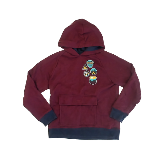 Children's Place Boys Maroon Hoodie Size: 10-12 Years Maroon