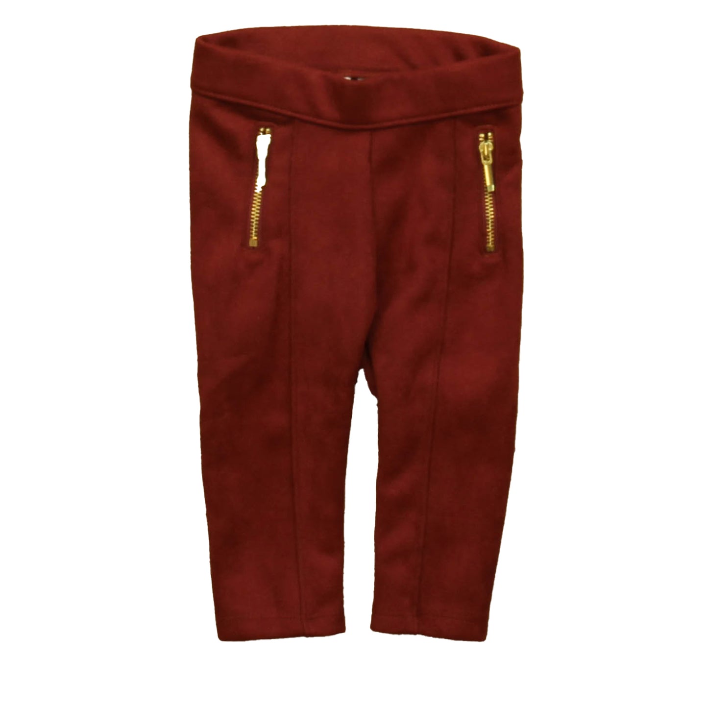 Janie & Jack Girls Maroon Leggings Size: 6-12 Months Maroon