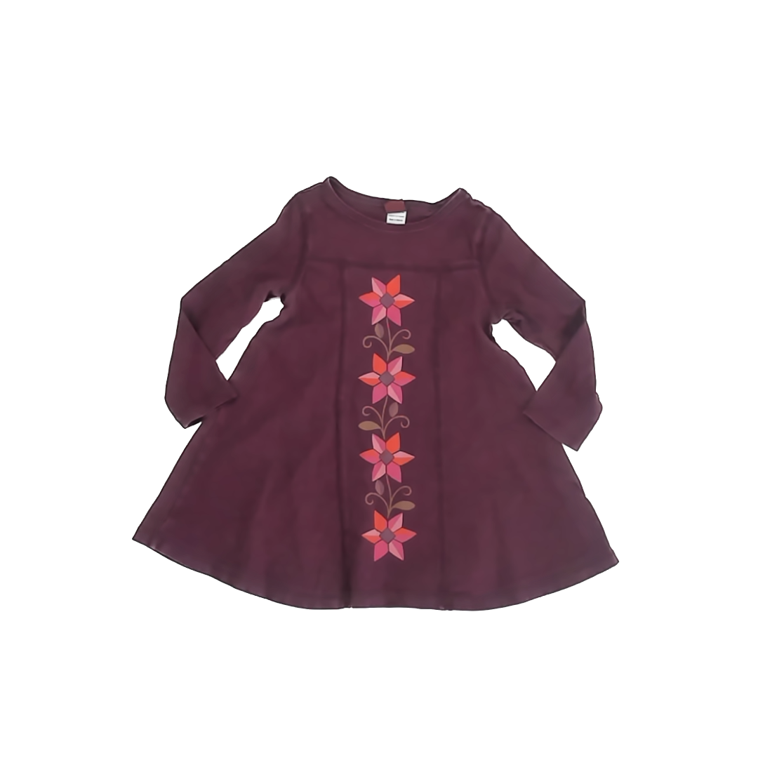 Tea Collection Girls Maroon Dress Size: 2T Maroon