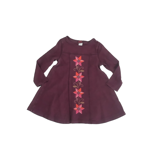 Tea Collection Girls Maroon Dress Size: 2T Maroon