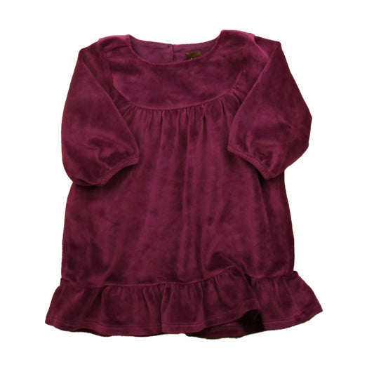 Tea Girls Maroon Dress Size: 12-18 Months Maroon